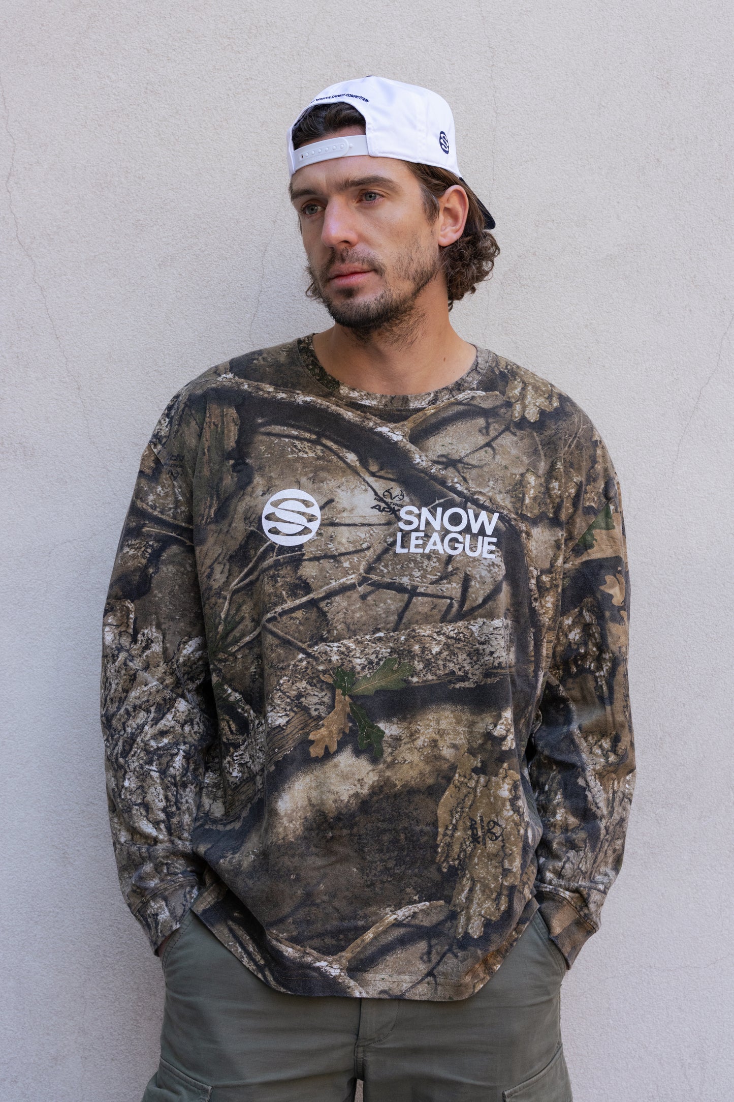 SNOW LEAGUE CAMO LS TEE