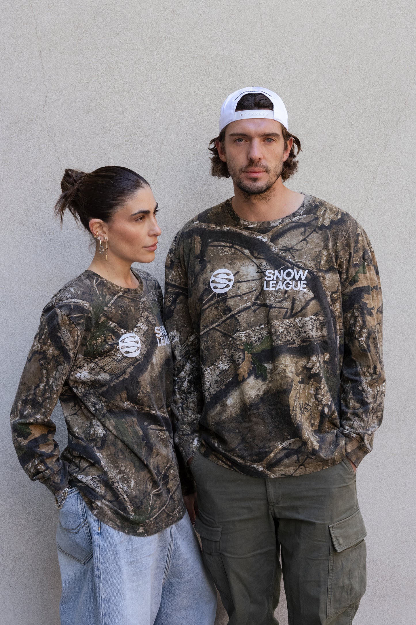 SNOW LEAGUE CAMO LS TEE