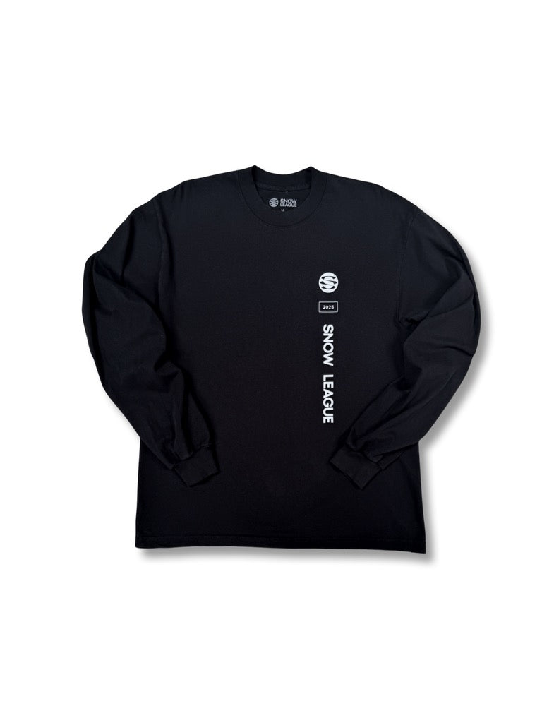 ASPEN SNOW LEAGUE BLACK LS TEE