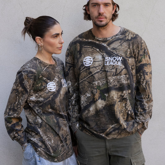 SNOW LEAGUE CAMO LONG SLEEVE T-SHIRT
