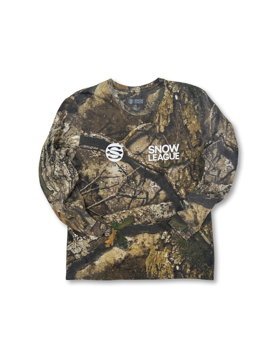 SNOW LEAGUE CAMO LS TEE