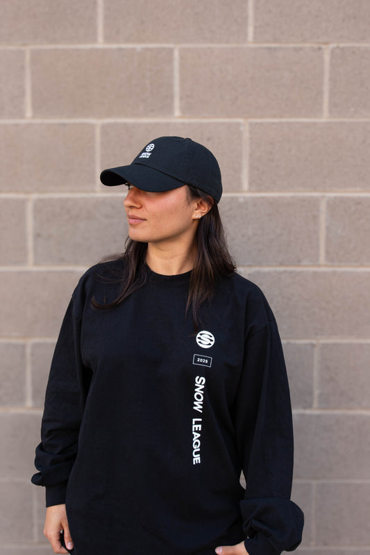 ASPEN SNOW LEAGUE BLACK LS TEE