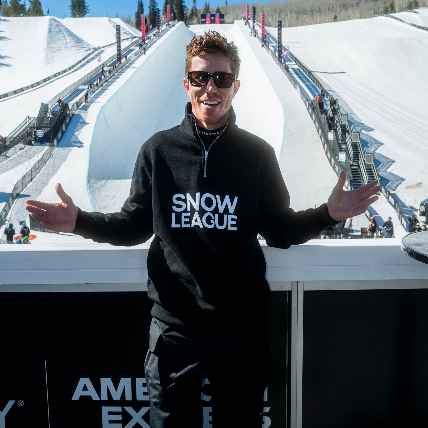 SNOW LEAGUE LOGO HALF-ZIP