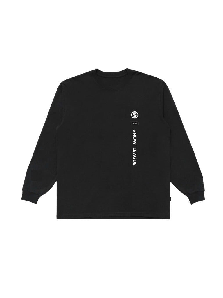 ASPEN SNOW LEAGUE BLACK LONG SLEEVE T-SHIRT
